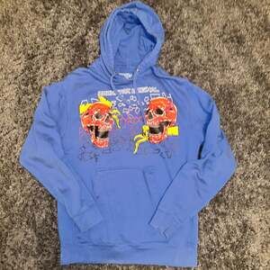 Rockstar Original Wizzurd Graphic Hoodie Royal Blue Size M